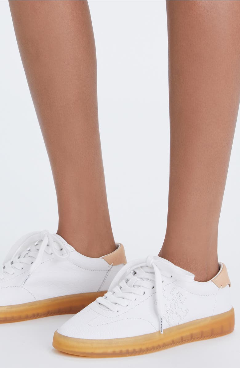 Tory Burch Phoenix Sneaker, Alternate, color, Purity / Brushed Almond