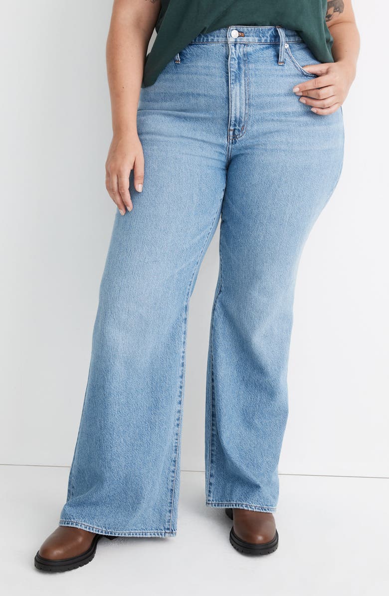 Madewell Baggy Flare Jeans, Alternate, color,