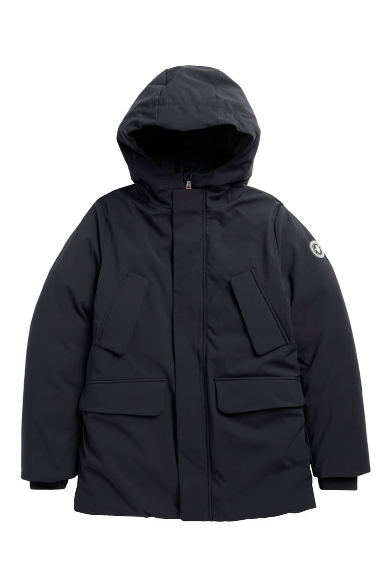 Kids' Theo Hooded Jacket, Main, color, BLACK