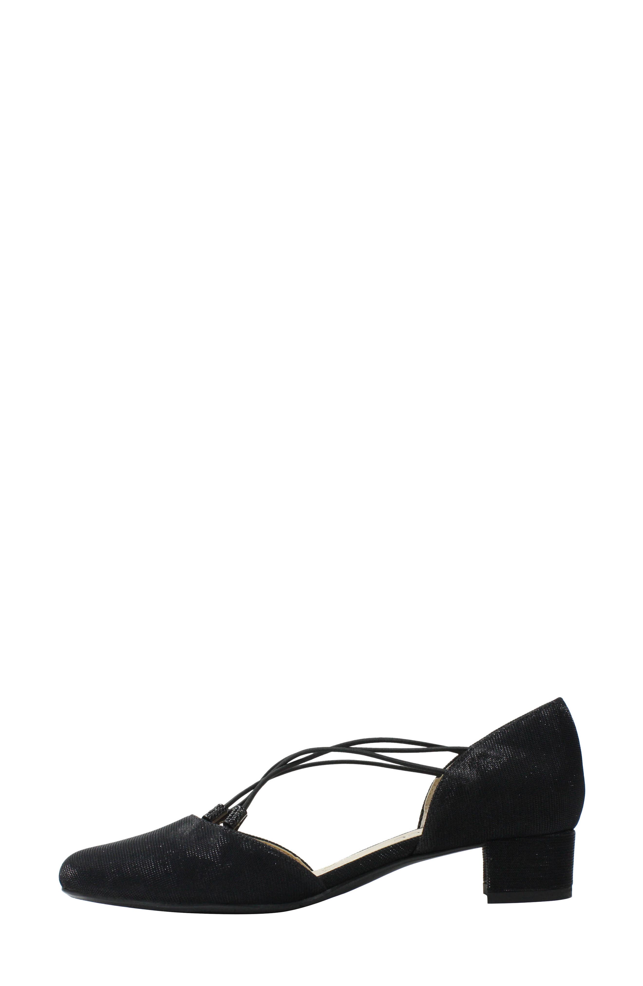 J. Reneé Pump, Alternate, color, Black Glitter Fabric