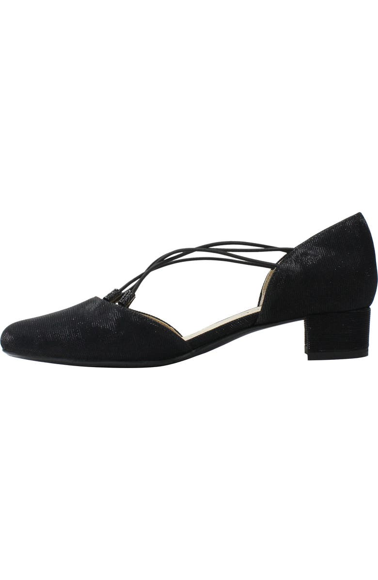 J. Reneé Pump, Alternate, color, Black Glitter Fabric