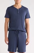 Daniel Buchler Lightweight Short Sleeve Sleep Henley
