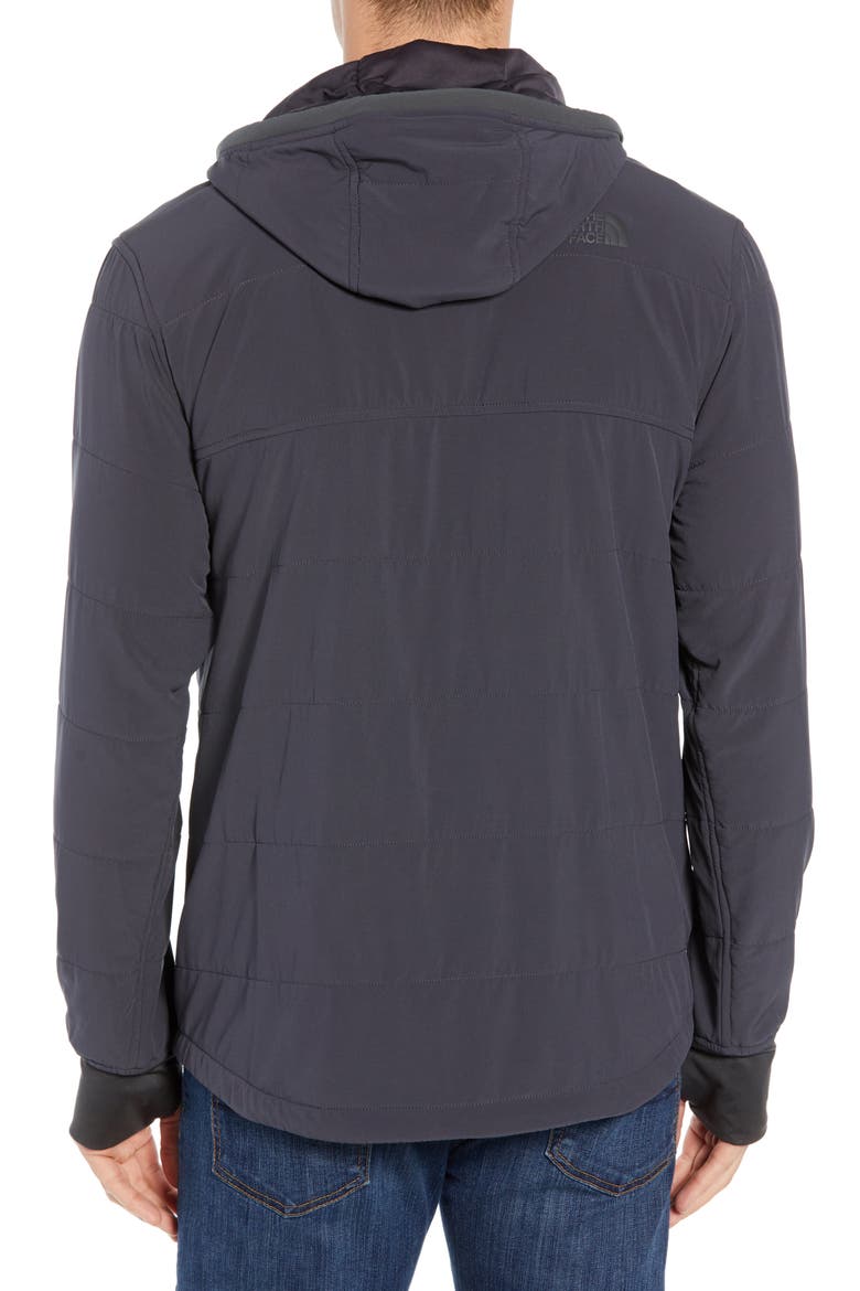 Mountain 2.0 Quilted Zip Hoodie, Alternate, color, WEATHERED BLACK