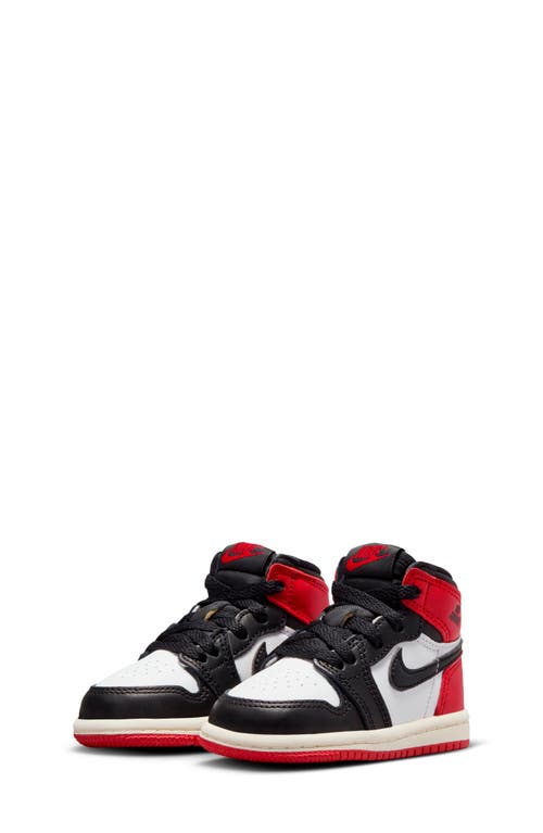 Jordan Nike Kids' Air 1 Retro High Og Basketball Sneaker In Black/red/white