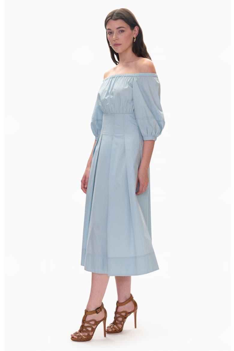Solene Off The Shoulder Dress, Alternate, color, Seafoam