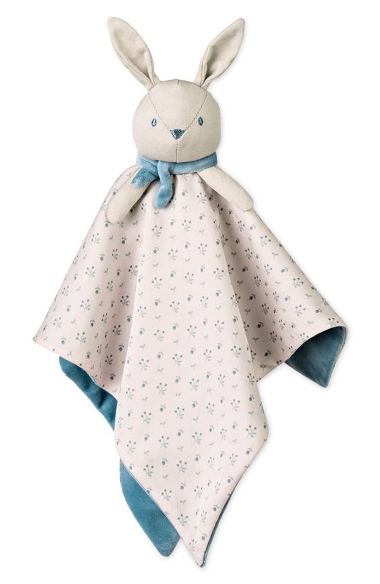 Saro Bunnies Doudou Bunny Lovey, Main, color, Dusty Blue
