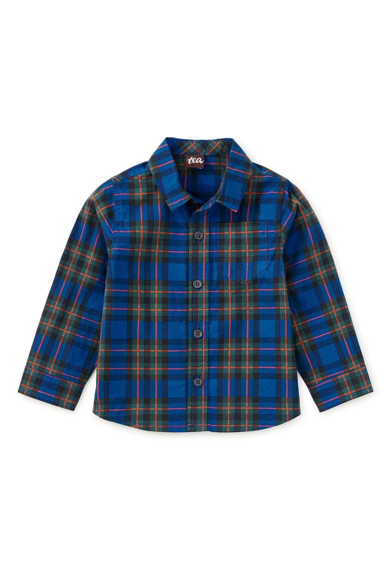 Plaid Button Up Shirt, Main, color, Busan Holiday Plaid