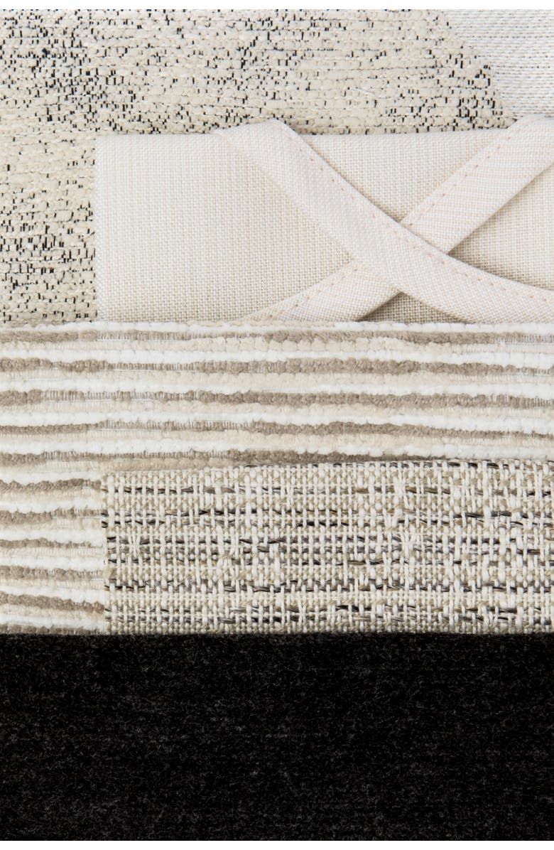 Elaine Smith Progress Multicolored Chenille Indoor & Outdoor Woven Accent Pillow, Alternate, color, Sand