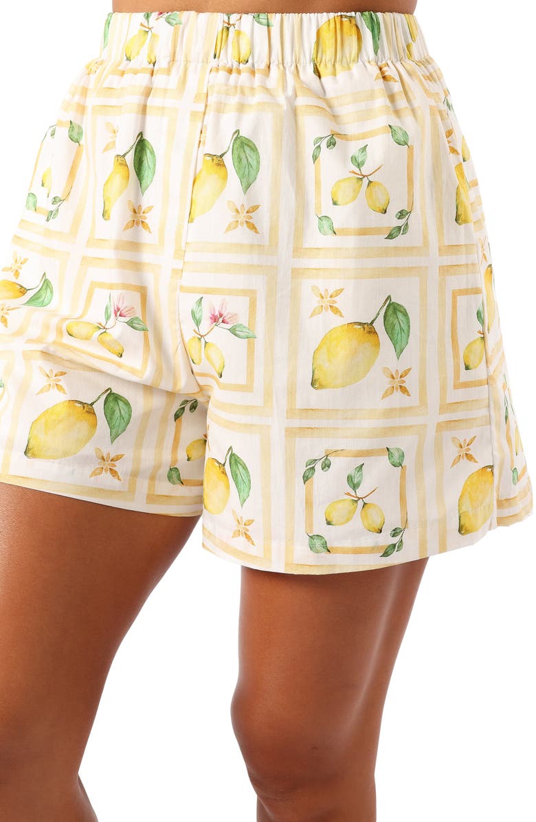 Petal & Pup Domenica Cotton Button-Up Shirt & Shorts Set, Alternate, color, 