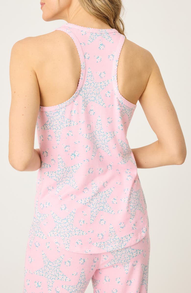 PJ Salvage Written in the Stars Peachy Jersey Sleep Tank, Alternate, color, Pink Coral