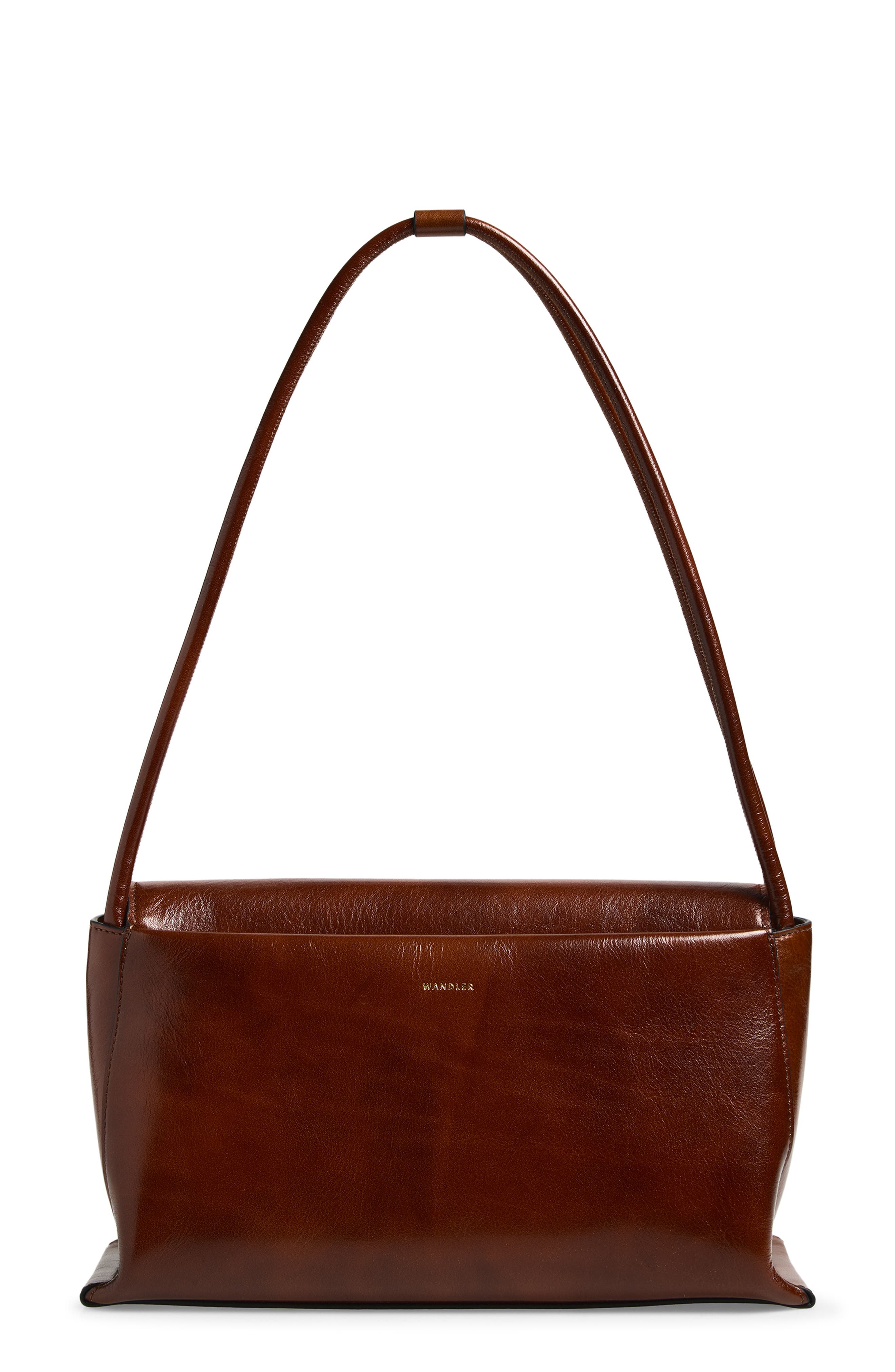 Wandler Veneto Leather Shoulder Bag, Alternate, color, Palissander Glaze 1775