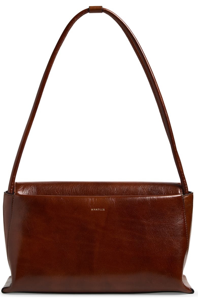 Wandler Veneto Leather Shoulder Bag, Alternate, color, Palissander Glaze 1775