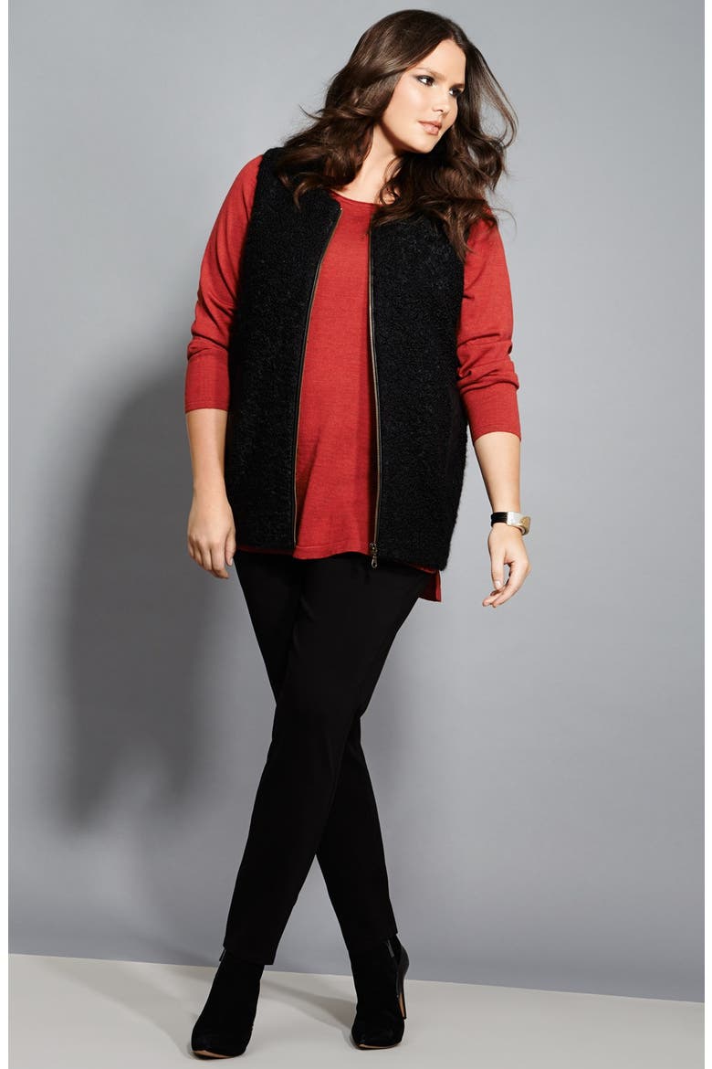 Ballet Neck Tunic, Alternate, color, BLACK