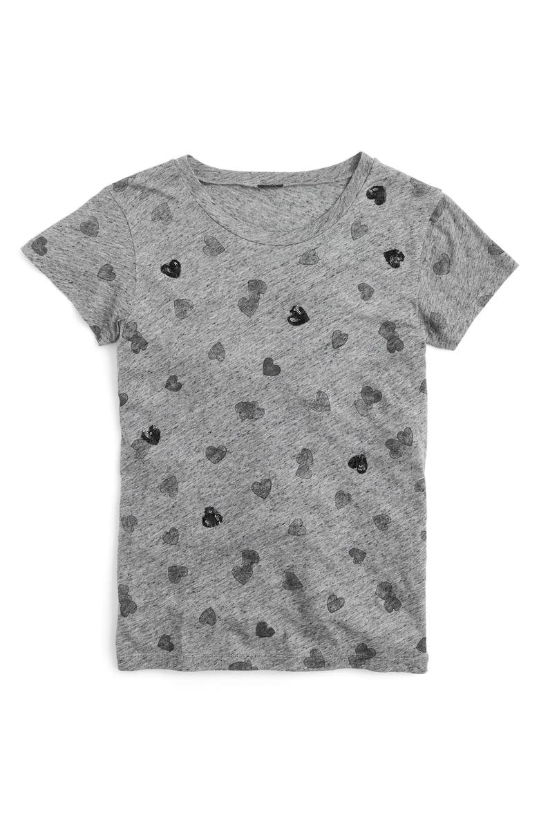 J.Crew Sequin Heart Tee, Alternate, color,