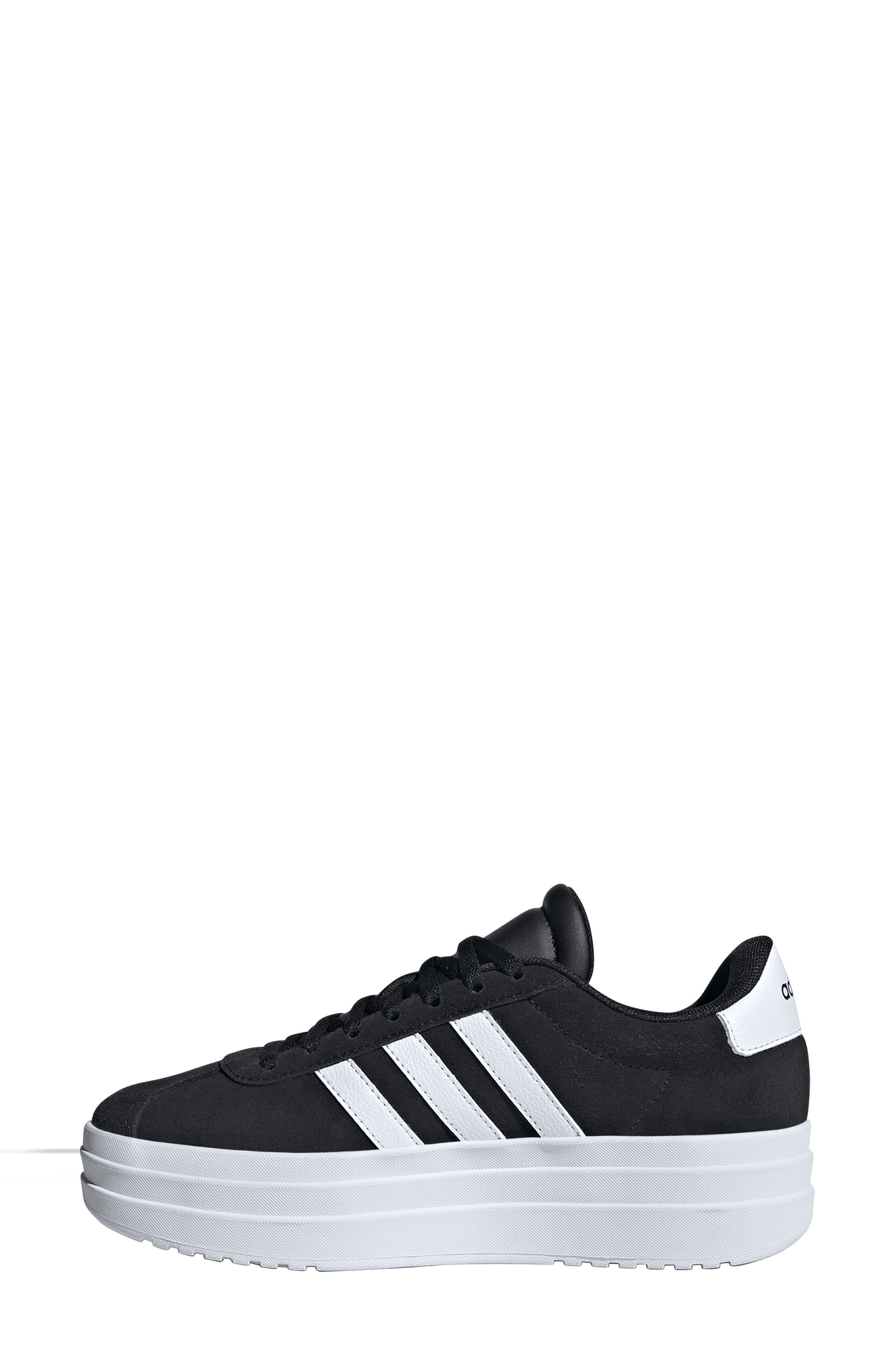 adidas Kids' VL Court Bold Lifestyle Sneaker, Alternate, color, Cblack/Ftw