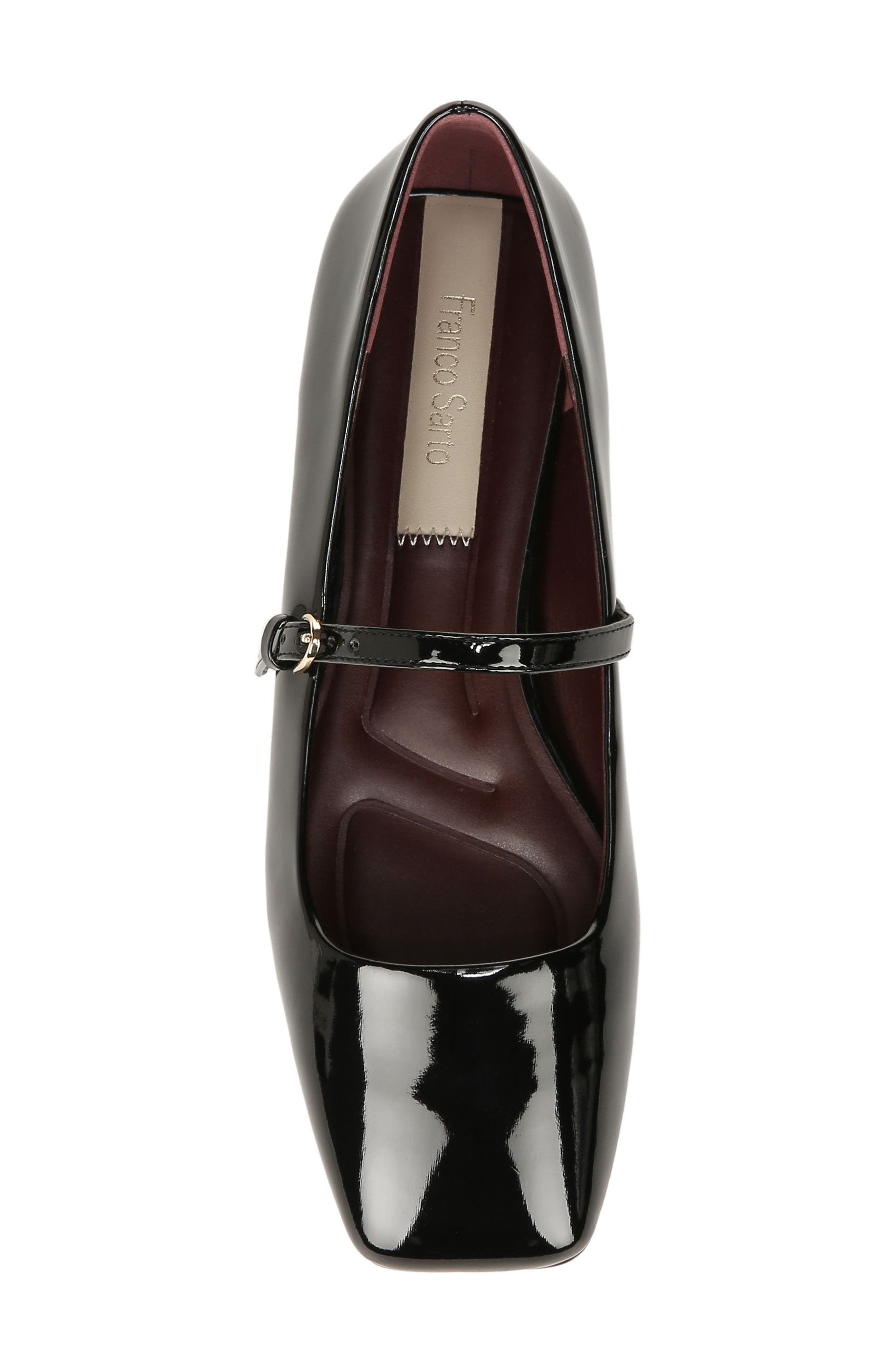 Franco Sarto Tinsley Square Toe Mary Jane Flat, Alternate, color, Black
