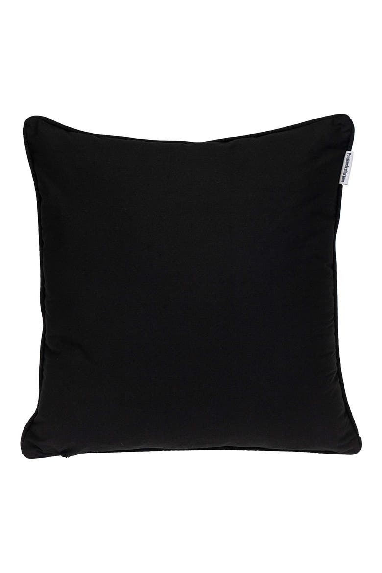 Adora Square Throw Pillow, Alternate, color, BLACK