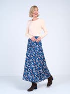 Kettlewell High Waisted Printed Maxi Skirt