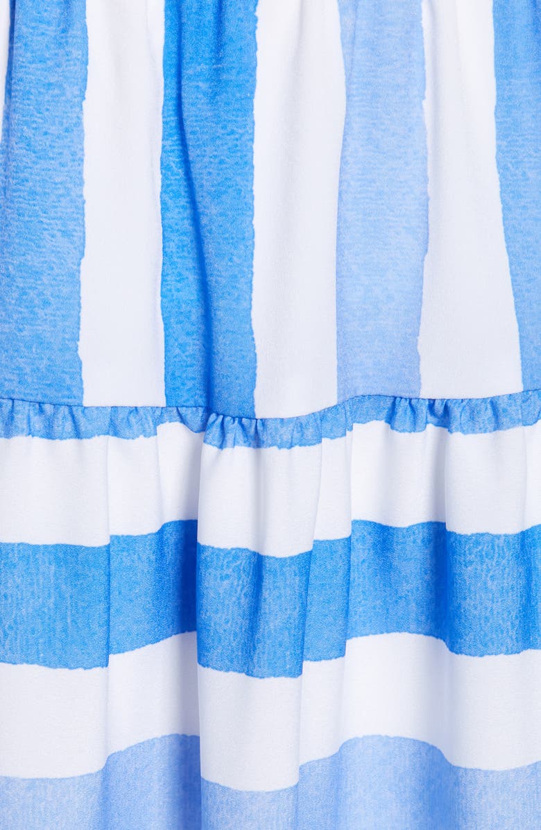 vineyard vines Mix Stripe Tiered Maxi Skirt, Alternate, color,