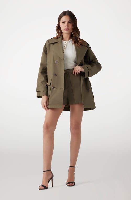 Marciano Cindy High Waist Belted Cargo Shorts In Green