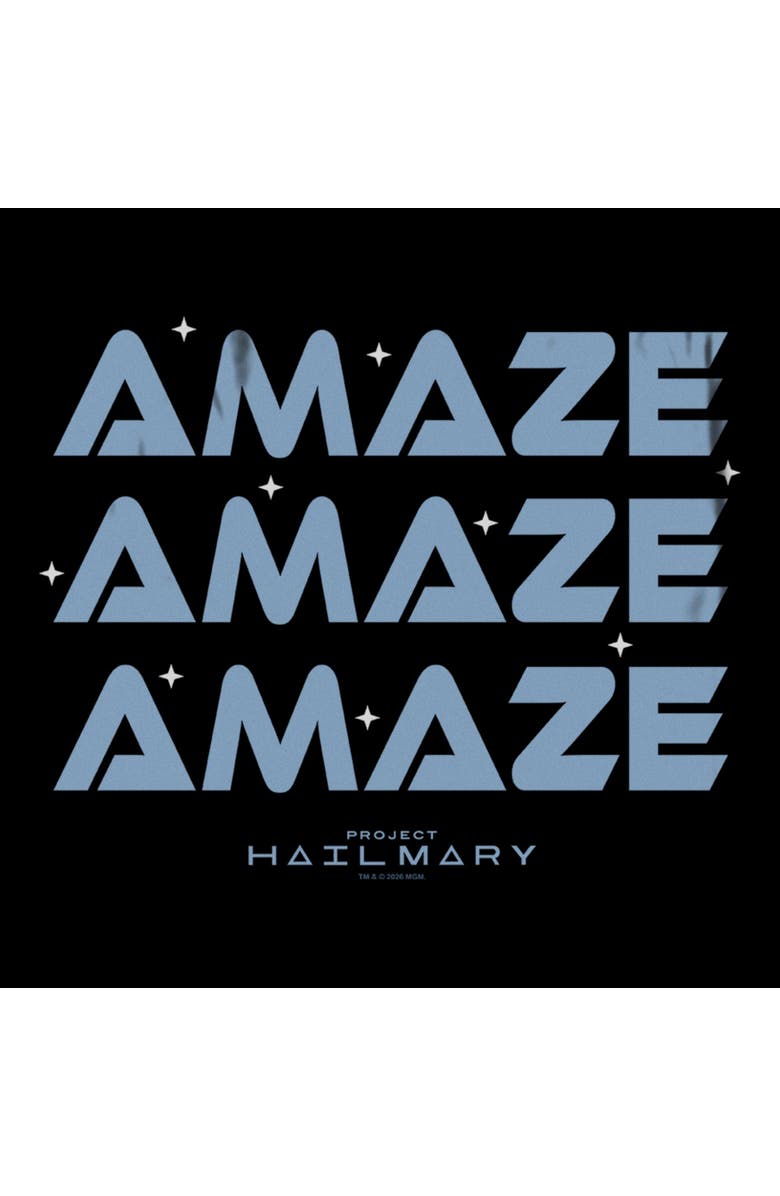 Project Hail Mary Men's Project Hail Mary Amaze Quote  Graphic T-Shirt, Alternate, color, Black