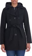 Sebby Softshell Trench Coat with Hooded Bib