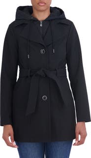 Sebby Softshell Trench Coat with Hooded Bib