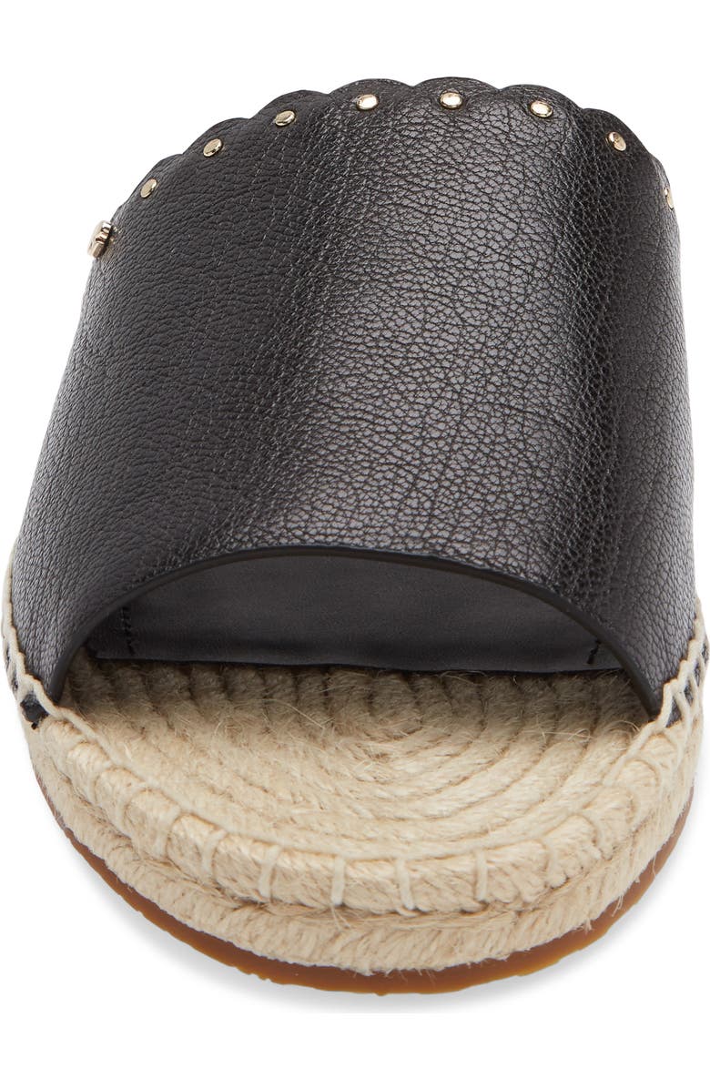 Kate Spade New York gabriela espadrille slide sandal, Alternate, color, Black