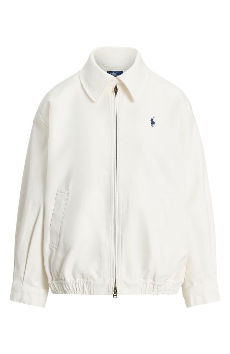 Polo Ralph Lauren Oversize Bomber Jacket, Main, color, Trophy Cream