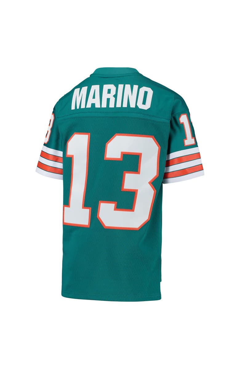 Mitchell & Ness Youth Mitchell & Ness Dan Marino Aqua Miami Dolphins 1984 Legacy Retired Player Jersey, Alternate, color,