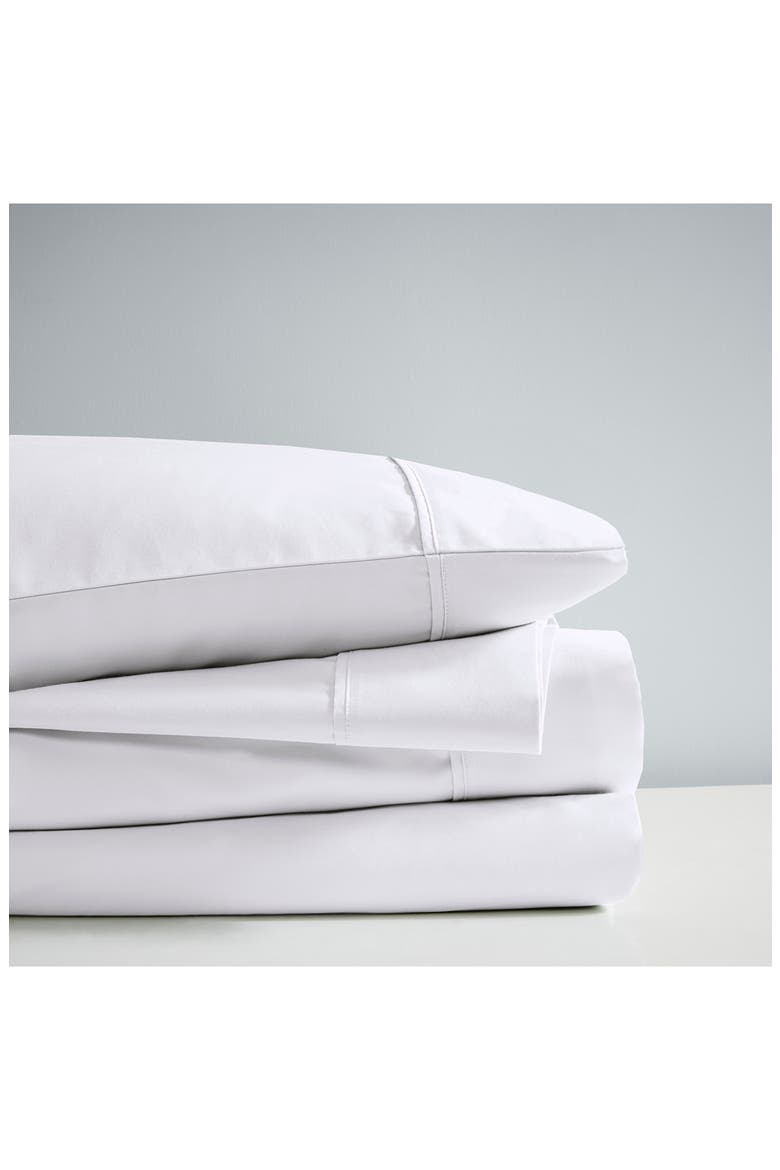 1000 Thread Count Temperature Regulating Antimicrobial 4 Piece Sheet Set, Alternate, color, WHITE