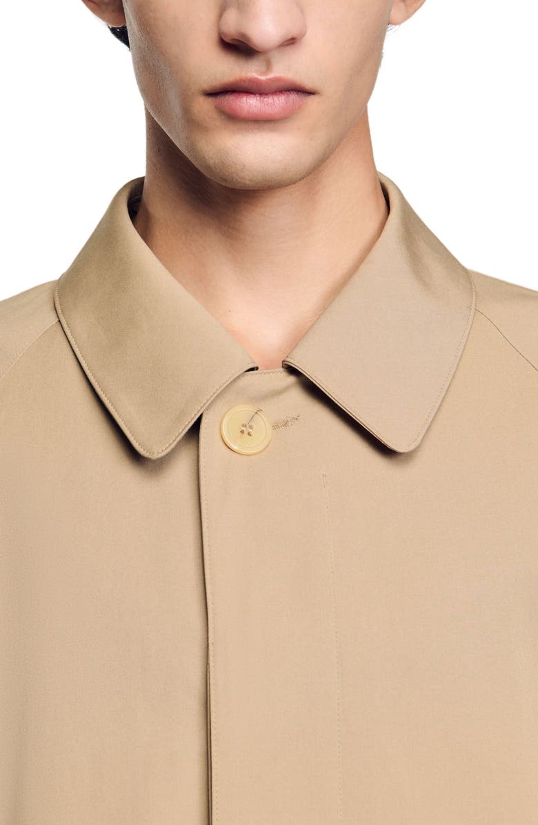 SANDRO Long coat, Alternate, color, Sand.