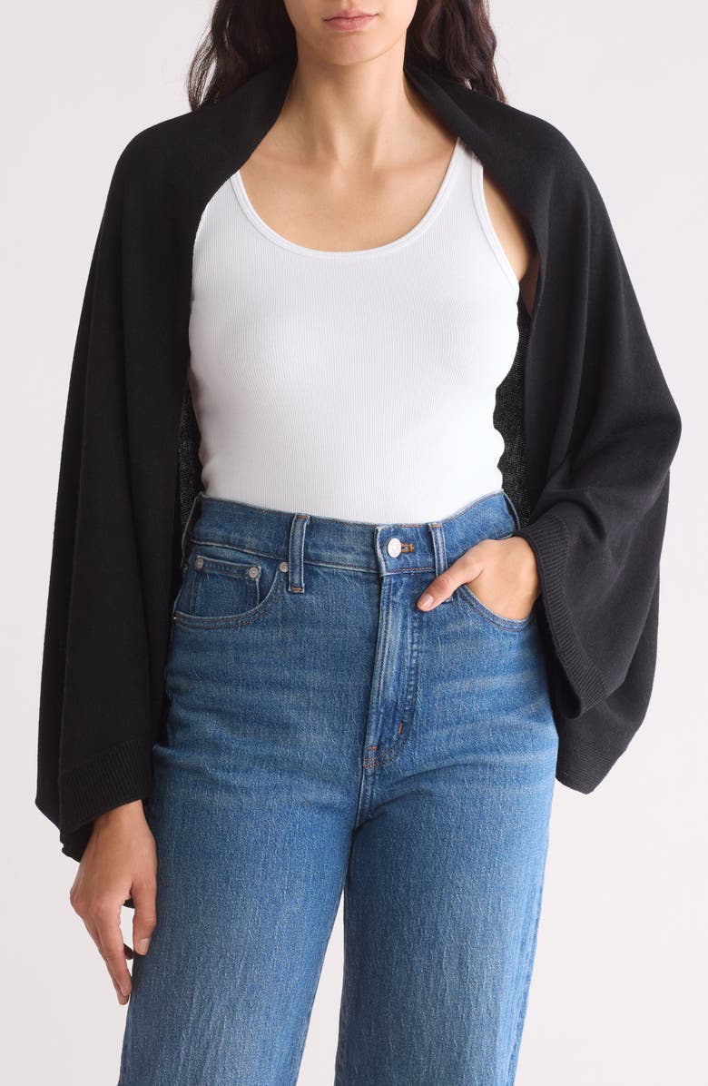 NORDSTROM RACK Essential Shrug, Main, color, Black