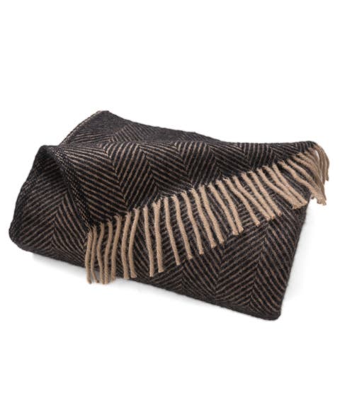 Highland Tweeds Herringbone Pure New Wool Throw