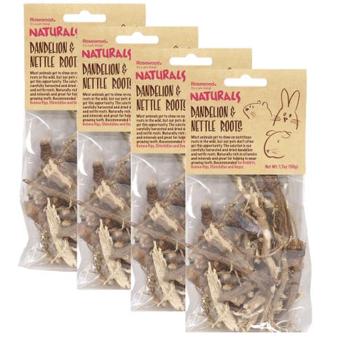 4 Pack Dandelion & Nettle Roots Pet Treat