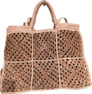 Zanatany Concepts Carrey Raffia Tote Bag