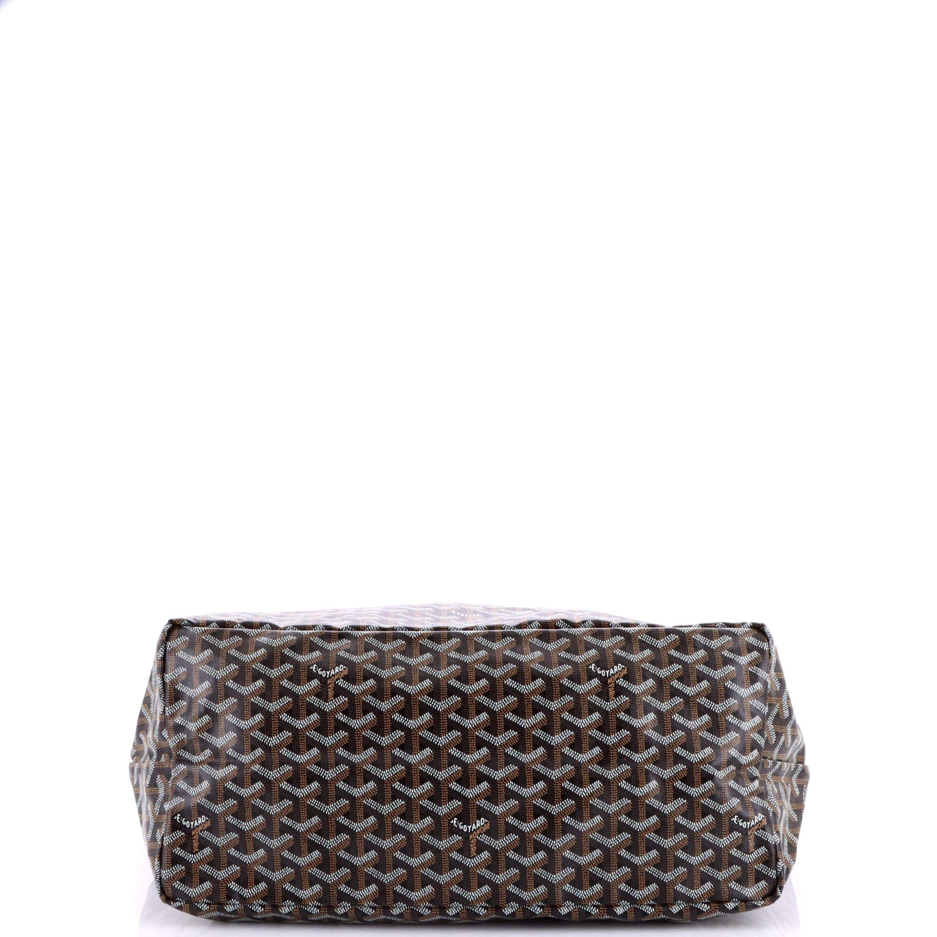 Pre-Owned Goyard Saint Louis Tote Coated Canvas GM, Alternate, color, Black