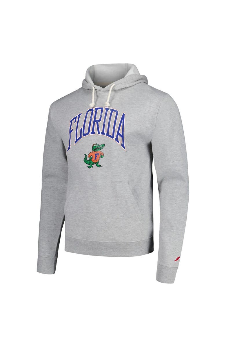 LEAGUE COLLEGIATE WEAR Men's League Collegiate Wear  Heather Gray Florida Gators Tall Arch Essential Pullover Hoodie, Alternate, color, Heather Gray