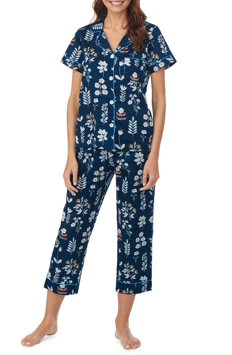 BedHead Pajamas Classic Organic Cotton Crop Pajamas, Main, color, 