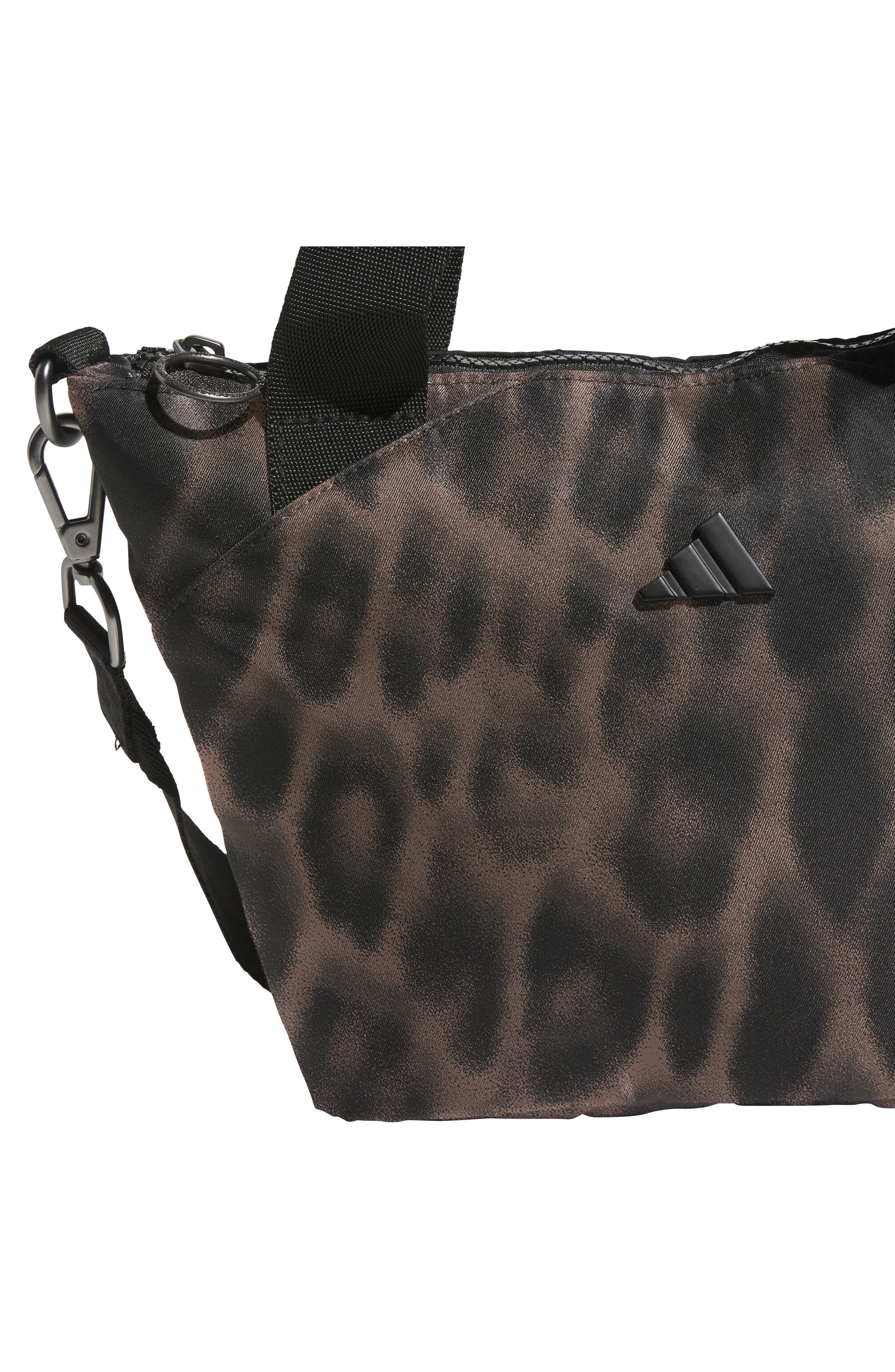 adidas Premium Mini Tote, Alternate, color, Leopard Black-Earth Strata