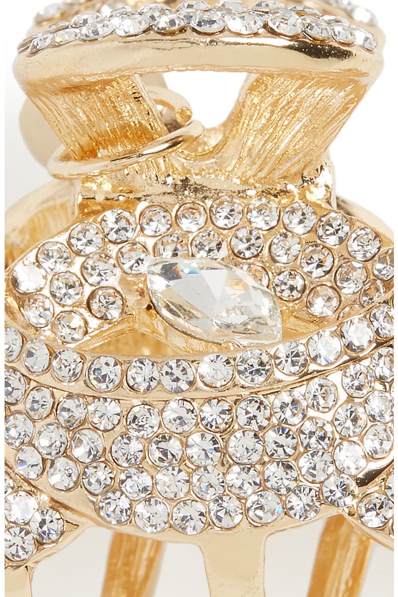 Crystal Jaw Clip, Alternate, color, GOLD