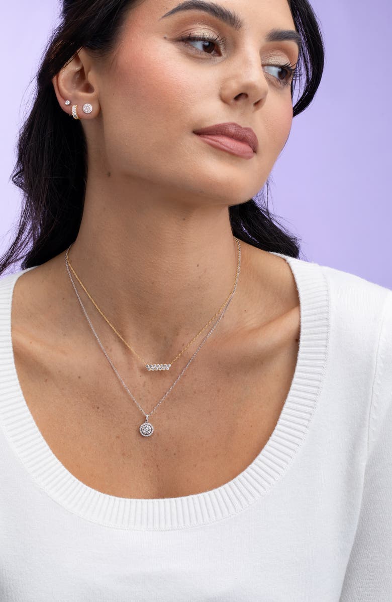 Bony Levy Florentine Diamond Bar Pendant Necklace, Alternate, color, 