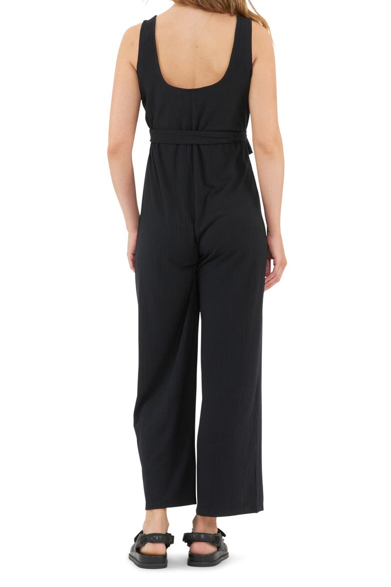 Bobby Rib Jumpsuit, Alternate, color, BLACK