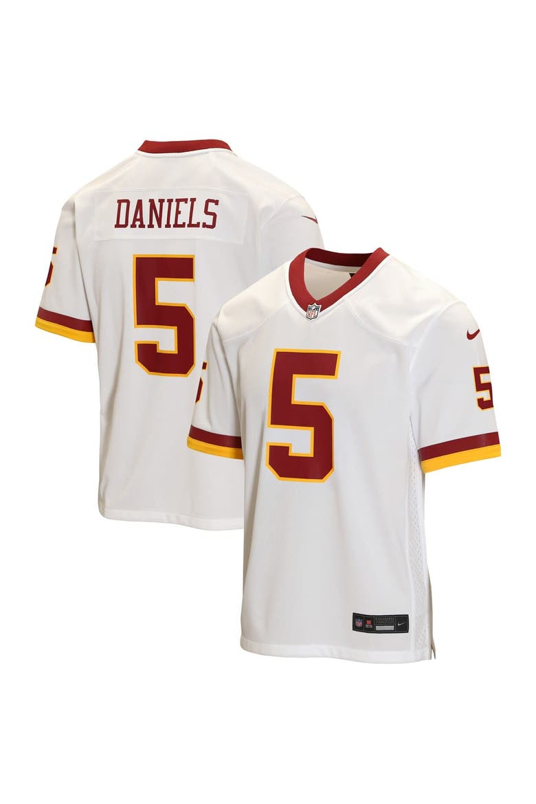 Youth Nike Jayden Daniels White Washington Commanders Game Jersey, Main, color, White
