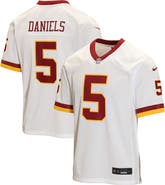 Nike Youth Nike Jayden Daniels White Washington Commanders Game Jersey