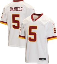 Nike Youth Nike Jayden Daniels White Washington Commanders Game Jersey