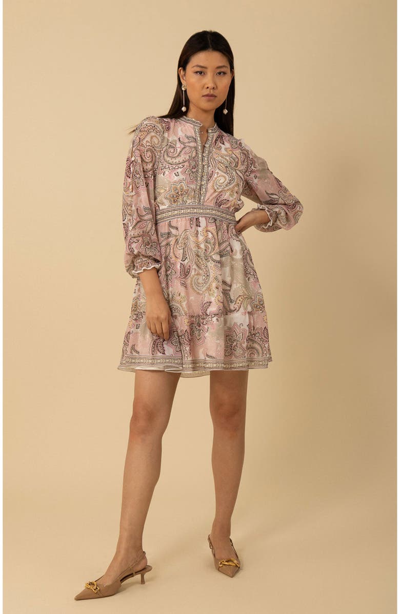 Halebob Shelby Chiffon Short Dress, Alternate, color,