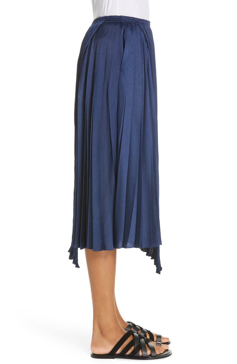 Vince Mixed Pleat Wrap Midi Skirt, Alternate, color, 