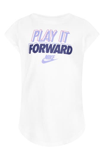 Nike Kids' Play It Forward Graphic T-shirt In White