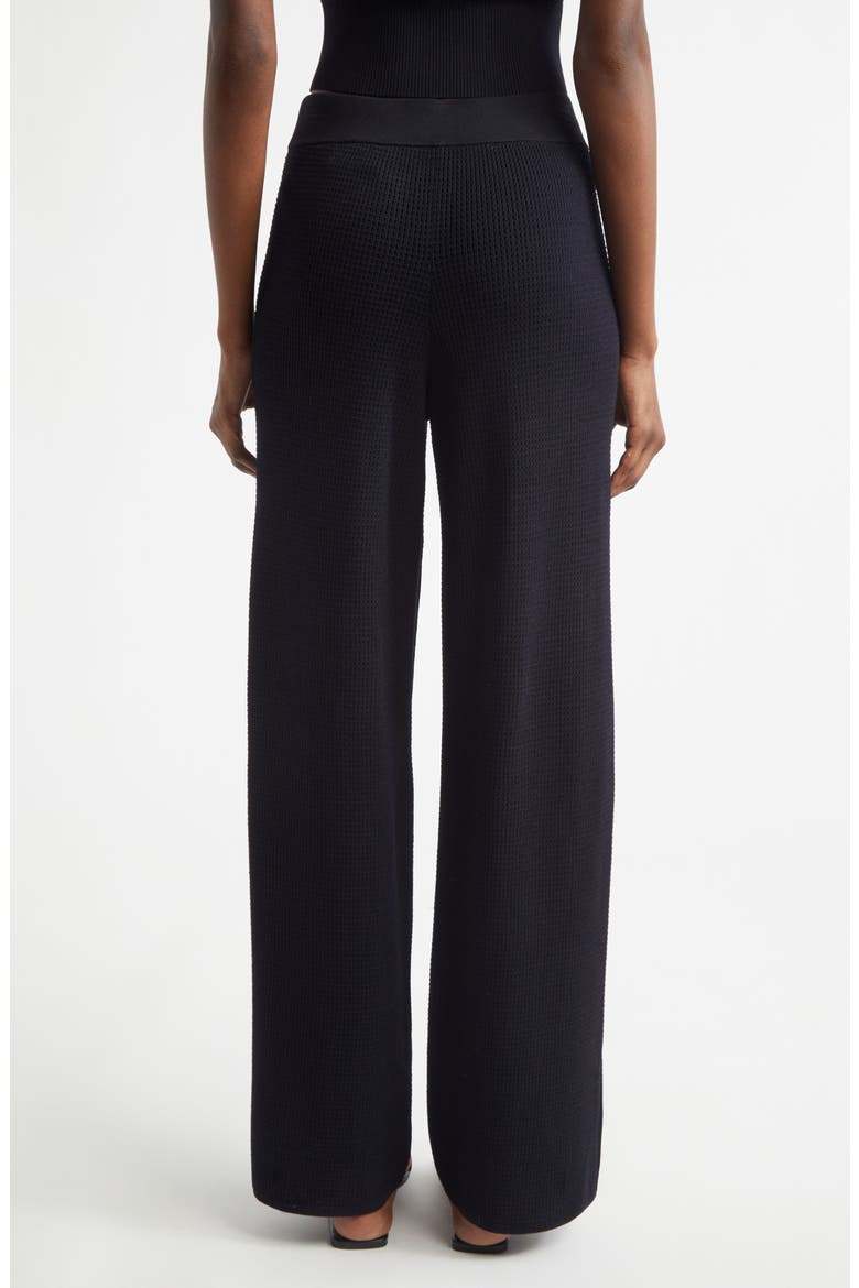 Banks Waffle Stitch Wide Leg Pants, Alternate, color, NAVY